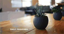 Desktop Screenshot of dailyproverbs.us