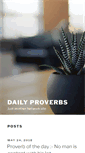 Mobile Screenshot of dailyproverbs.us